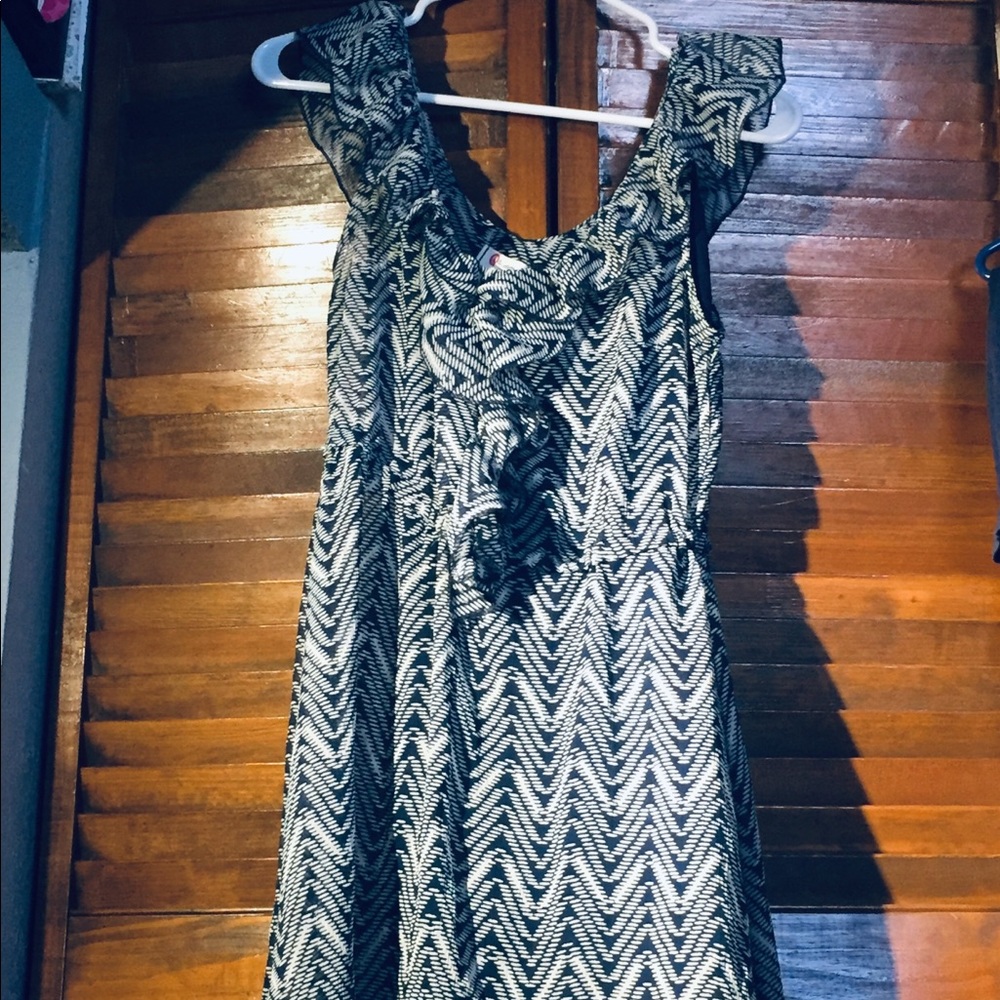 Flowly blue ruffled mini dress